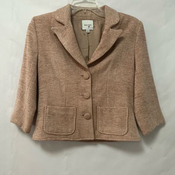 WALTER TWEED CROPPED BLAZER‎ SIZE 6 - Picture 1 of 4